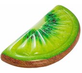 Koopman Colchoneta de Playa Rodaja Kiwi 178x85 Cm - Original y Realista - Fácil de Inflar