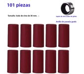PVC Heat Shrink Capsules Wine Shrink Wrap Wine Bottle Capsules Shrink Caps, Wine Bottle Capsules Shrink Caps for  Home Use