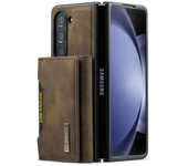 2 in 1 Detachable Card Slot Holder Phone Case For Samsung Galaxy Z Fold 6 5 4 3 Fold5 Fold4 Tri-fold Wallet Leather Cover