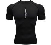 Anime Graphic Compression Shirts for Men Athletic Quick Dry Tshirts Tees Tops Gym Workout Undershirts Short Sleeve Rash Guard