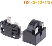 PTC Starter Relay Refrigerator Starter Relay Refrigerator Overload Protector Compatible with LG Refrigerator Compressor,Freezers