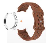 Soft Silicone Strap+Case for Samsung Galaxy Watch 7 6 5 4 40/44mm 5Pro45mm Sport Band for Galaxy Watch6 Classic 47/43mm Bracelet
