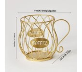 1Pc Coffee Pod Holder Large Capacity Coffee Capsule Holder Coffee Creamer Container Irregular Shape Coffee Pod Storage Cup
