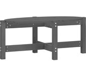 vidaXL Mesa de centro de madera maciza de pino 87x48x35 cm Natural, Blanco, Gris Mesita de Salón o Comedor o Auxiliar Mesa de Café Meuble Salón