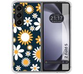 Funda Silicona Antigolpes para Samsung Galaxy Z Fold 5 5G diseño Flores 08 Dibujos