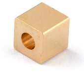 50pc Real 18K Gold Plated Brass Spacer Beads Nickel Free Flat Round 4x1.5mm Hole: 1.5mm