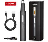 Cosoul Nose Hair Trimmer for Men Electric Nose Trimmer Rechargeable Nose Shaver Metal Nose Hair Removal