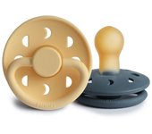 Frigg Pack 2 Chupetes Latex Moon Phase 0m+