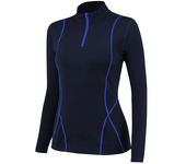 Female autumn and winter plus fleece long-sleeved T-shirt yoga sports wear fitness running training slim top half zipper hoodie