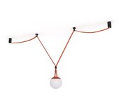Barcelona LED Lámpara configurable "Axia 3" - KIT lámpara bola 12W + cinta textil eléctrica + accesorios