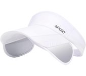 Viseras para el sol para mujer, ajustables, retráctiles, de ala ancha, para playa, golf, protección UV, para tenis, correr