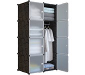 Vicyol S&D Armario Modular, Estantería de Módulos, Organizador Modular de Ropa Ropero para Hogar, Estante de Almacenamiento para Dormitorio
