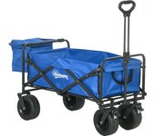 Outsunny Carro de Jardín con Bolsa Térmica Desmontable Carro Plegable con Longitud y Ángulo del Mango Ajustables y Bolsa de Transporte Carga 100 kg