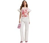 Motivos-Blusa de Algodón con estampado floral