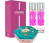CARAVAN Set de 2 Fragancias de Mujer Nº45+ Caja Regalo Caravan + Joyfull Caja de té piramidal