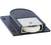 Home Wardrobe Sliding Door Pulley Black Sliding Door Wheel Cabinet Nylon Pulley Hanging Wheel Wardrobe Furniture Hardware NEW