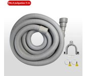 1pc Washing Machine And Dishwasher Drain Pipe Kit, Including Flexible Corrugated Pipe, Extension Adapter And Hose Clamp