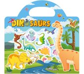 Reusable Jelly Sticker Book for Kids - Early Learning Fun with 2 Sizes & Various Themes