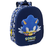 Mochila 3D Sonic "City" 27x33x10 Cm (Safta 612595890)