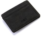 Mini Men Card Holder Wallets Zipper Coin Pocket Slim Magic Male Wallet Quality PU Leather Credit Bank Card Case Small Men Purses