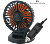 Tienda BIT Ventilador de Coche Ajustable 360 ° 3 Cabezas USB/12V/24V Silencioso