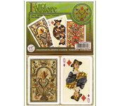 Piatnik Pack 2 barajas de poker bridge de 55 cartas cada una Total 110 cartas en estuche de lujo Grunwald 1410 Hispania Templarios Bavaria Bohemia Francia Suecia Folclore Rococó Ucrania Hungría Mucha Gothia Moravia Reyes Reinas Países Europa