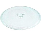Placa de Microondas-Bandeja de Vidrio de La Placa giratoria de microolas de 255 mm con 3 accesorios, Calaca resistente a Los arañazo