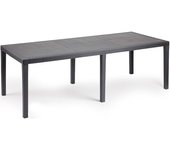 PROGARDEN Mesa Resina Queen 220x90 Cm Antracita - Resistente a la Intemperie