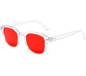 Gafas de sol clásicas con montura cuadrada para mujer, gafas de sol redondas de diseño de marca de lujo Vintage para hombre, gafas de conducción de estilo Retro con remaches a la moda lentes niña vasos Venta al por may