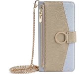 Ladies design Wallet phone Case for Google Pixel 8 7 6 Pro 6A 5A 5 XL Crossbody Leather Phone Case Mirror Zipper Bag Funda Coque