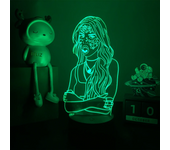 3d Night Light Singer Olivia Rodrigo Gift for Fans Bedroom Decor Table Lamp Celebrity Memorial Dropshiipng