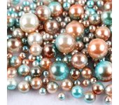 About 360pcs Random Mix 3-10mm No Hole ABS Pearl Bead For DIY Jewelry Making Nail Art  Decor Vase Filler Makeup Brush K0877