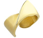BREIL Jewellery Colección RETWIST, ANILLOS DE ACERO COLOR GOLD PARA MUJER Talla 18 SIN PIEDRAS - TJ3474