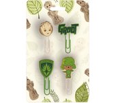 Set de clips con topper marvel groot