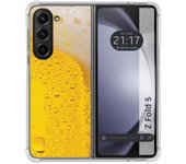 Funda Silicona para Samsung Galaxy Z Fold 5 5G diseño Cerveza Dibujos