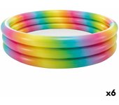 Piscina Hinchable para Niños Intex Multicolor Aros 581 L 168 x 38 x 168 cm (6 Unidades)