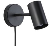 Barcelona LED Aplique de pared interior orientable "Ben" con cable y enchufe - E27