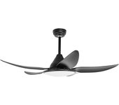 Ventilador de techo con luz Orbegozo CP 109120, motor DC, 6 velocidades, mando a distancia, temporizador, 120 cm de diámetro, 35 W