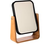 Espejo de baño con pie de bambu-negro colección 'natureo'   5 FIVE