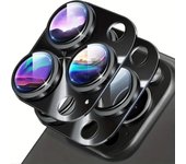 3D Metal Camera Lens Protector for iPhone 11 12 13 14 15 16 Pro Max Plus 13 12 Mini Camera Glass for iPhone 11 Tempered Glass