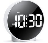 Reloj despertador digital HD, Reloj de Mesita de noche con función de Repetición, para niños que duplier Profundo