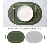 Table Leather Placemats Set of 1/4/6pcs,Washable for Dining,Heat-Resistant Non-Slip Insulation Waterproof Place Mats