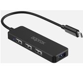 Hub usb c approx 4 puertos 1xusb 3.0 3xusb