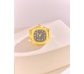 1pc Mini Vintage Finger Ring Watch New Design Fashionable Colorful Quartz Watch Ring For Women Men