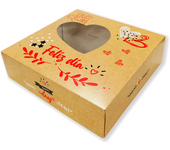 Glotomania Caja para Tarta Corazones San Valentín - 20 Cm Resistente