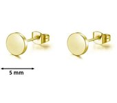 1 Pair Rosegold Tone Stainless Steel Multiple Piercing Small Huggie Hoop Earrings CZ Cartilage Stud Earrings Set for Women