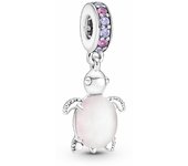 Charm colgante Tortuga Marina Cristal de Murano Rosa