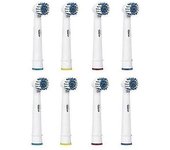 Cabezales de repuesto para cepillo de dientes Oral B / 8 cabezales para cepillo de dientes eléctrico / Cabezales para cepillo de dientes Braun Oral B