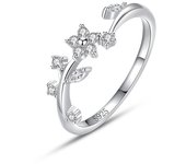 Zenyth, Gran Oferta, Plata de Ley 925 Auténtica, anillos de Flores encantadoras, Zirconia cúbica, joyería FINA minimalist para Mujer, nuevo estilo 2021