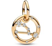Pandora Charm Colgante con un recubrimiento en oro de Zodiaco Tauro 762707C01 , para Mujer